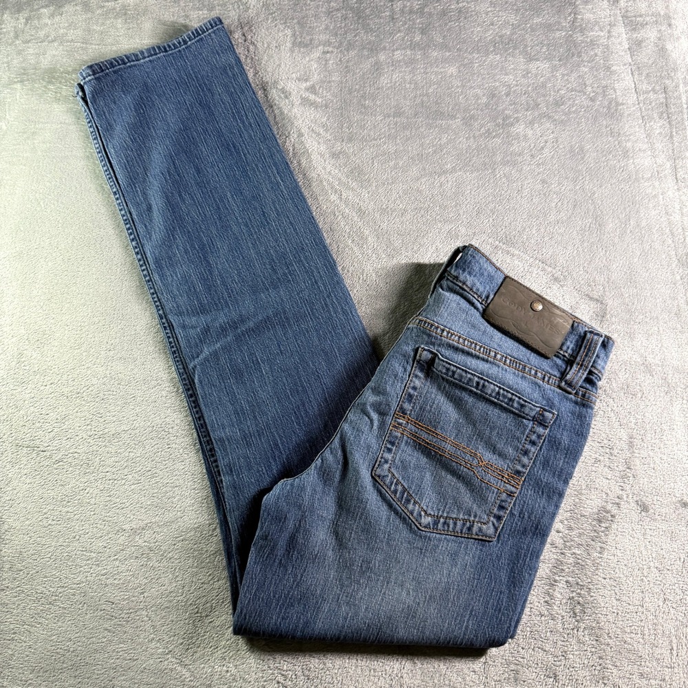Cody James Straight Leg Western Denim Jeans Mens 30x34 Blue